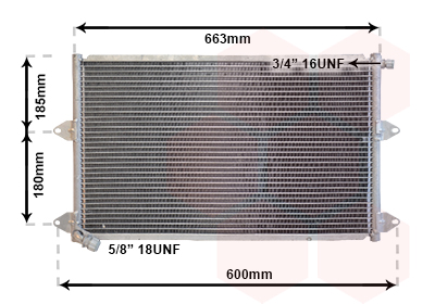 Airco condensor Van Wezel 58005144