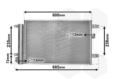 Airco condensor Van Wezel 58005183