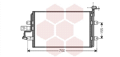 Airco condensor Van Wezel 58005262