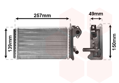 Kachelradiateur Van Wezel 58006062