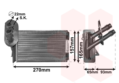 Kachelradiateur Van Wezel 58006173