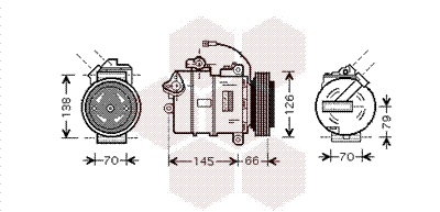 Airco compressor Van Wezel 5800K261