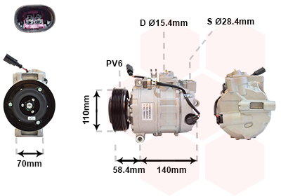 Airco compressor Van Wezel 5800K265