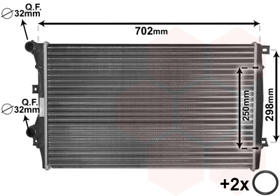 Van Wezel Radiateur 58012206