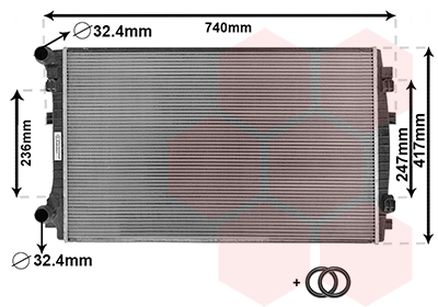 Van Wezel Radiateur 58012338