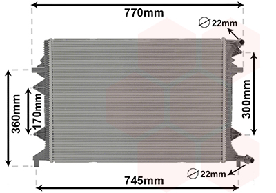 Radiateur Van Wezel 58012705