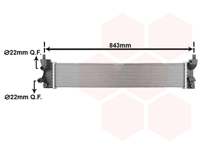 Radiateur Van Wezel 58012708