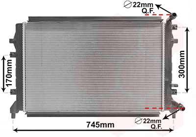 Radiateur Van Wezel 58012715