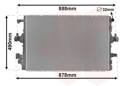 Radiateur Van Wezel 58012716