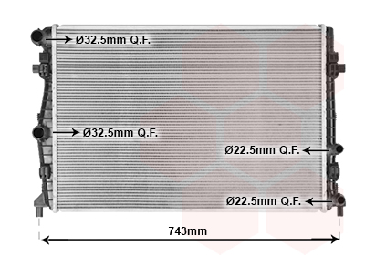 Radiateur Van Wezel 58012717