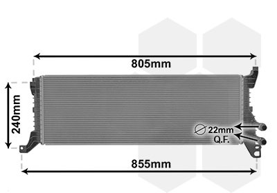 Radiateur Van Wezel 58012723