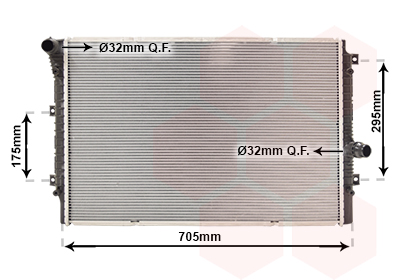 Radiateur Van Wezel 58012724