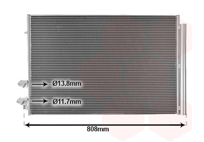 Airco condensor Van Wezel 58015710