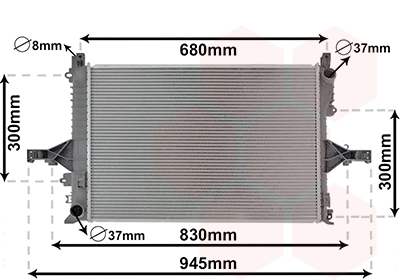 Radiateur Van Wezel 59002114