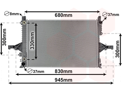 Radiateur Van Wezel 59002115