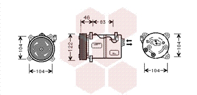 Airco compressor Van Wezel 5900K095