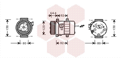 Airco compressor Van Wezel 5900K113