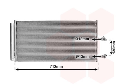 Airco condensor Van Wezel 59015702