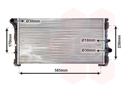 Radiateur Van Wezel 73002088