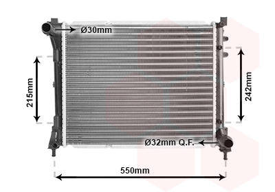 Radiateur Van Wezel 73002098