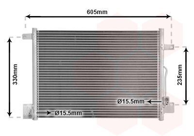 Airco condensor Van Wezel 73005071