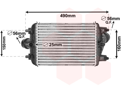 Interkoeler Van Wezel 74004081