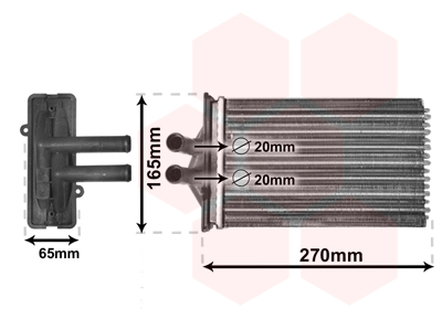 Kachelradiateur Van Wezel 74006082