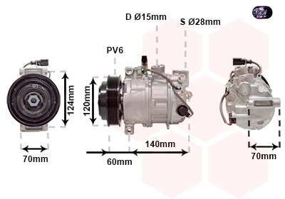 Airco compressor Van Wezel 7401K702