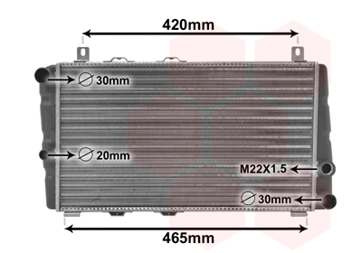 Radiateur Van Wezel 76002002