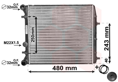 Van Wezel Radiateur 76002005