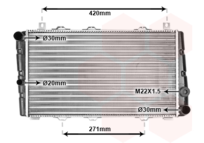 Radiateur Van Wezel 76002009