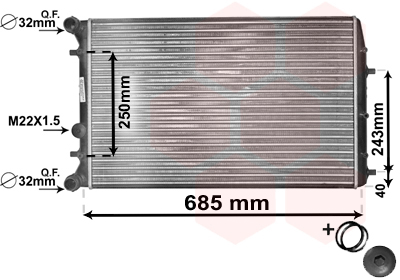 Van Wezel Radiateur 76002010