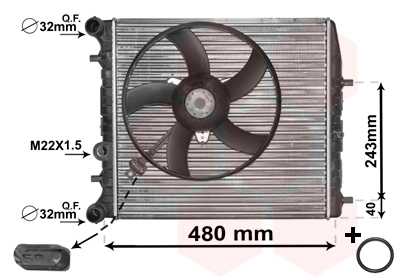 Van Wezel Radiateur 76002013