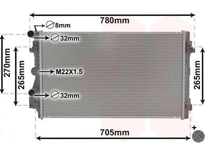 Van Wezel Radiateur 76002021