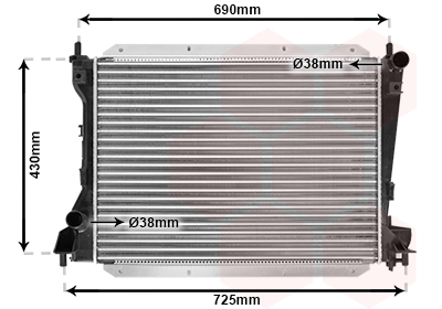 Radiateur Van Wezel 77002035