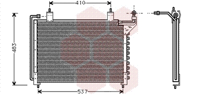 Airco condensor Van Wezel 77005020