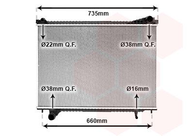 Radiateur Van Wezel 77012700