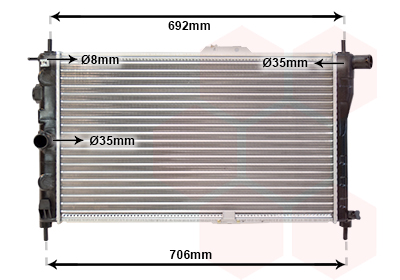 Radiateur Van Wezel 81002001