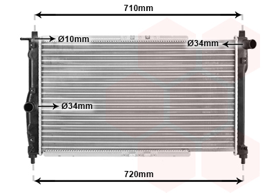 Radiateur Van Wezel 81002017