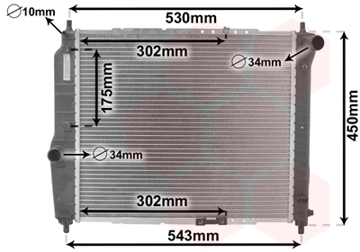 Radiateur Van Wezel 81002066