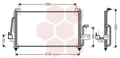 Airco condensor Van Wezel 81005040