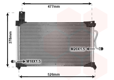 Airco condensor Van Wezel 81005044