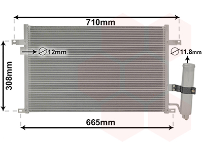 Airco condensor Van Wezel 81005056