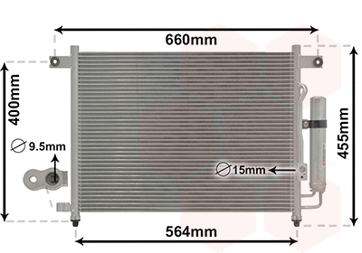 Airco condensor Van Wezel 81005061