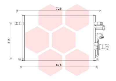 Airco condensor Van Wezel 81005137