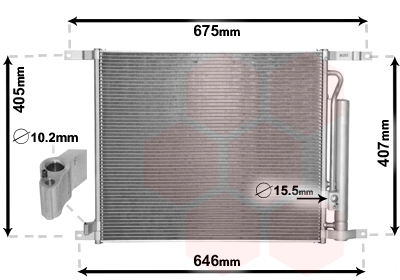 Airco condensor Van Wezel 81005139