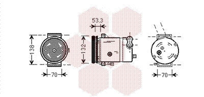 Airco compressor Van Wezel 8100K018