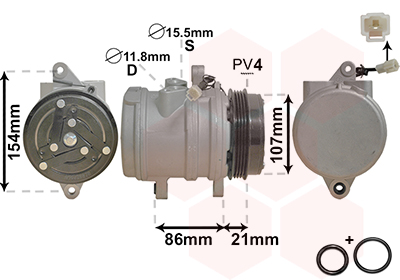 Van Wezel Airco compressor 8100K079