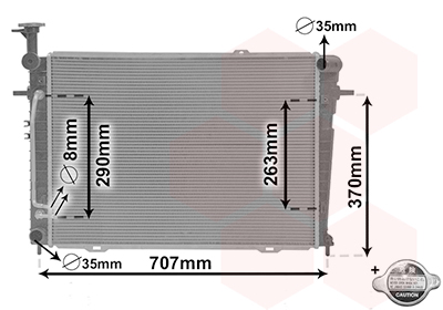 Radiateur Van Wezel 82002130