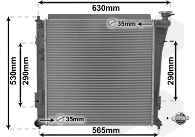 Van Wezel Radiateur 82002303